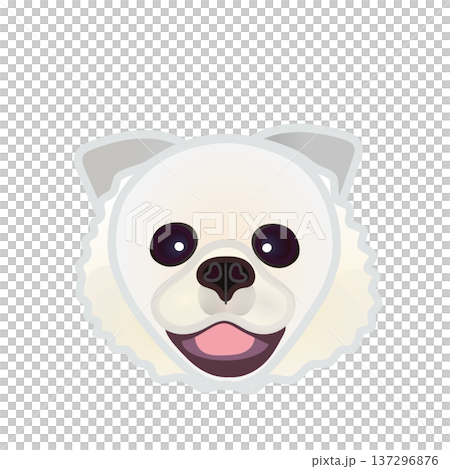 博美犬臉部插圖 博美犬臉部插圖 137296876