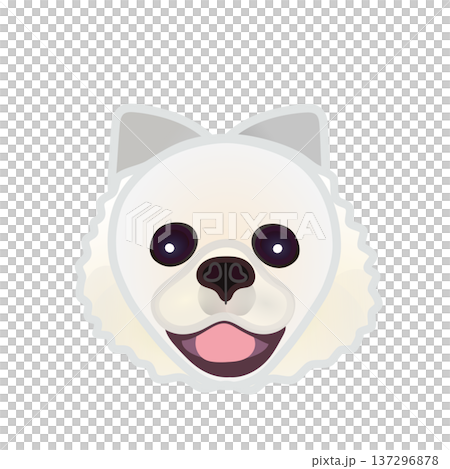博美犬臉部插圖 博美犬臉部插圖 137296878