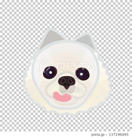 博美犬臉部插圖 博美犬臉部插圖 137296895