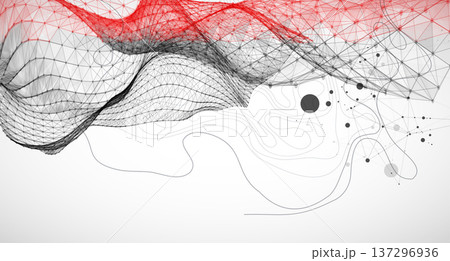 The abstract wave is made in a frame style. Template for science and technology presentation. The abstract wave is made in a frame style. Template for science and technology presentation. 137296936