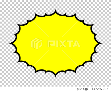 Surprise surprise bomb speech bubble vector material 137297207