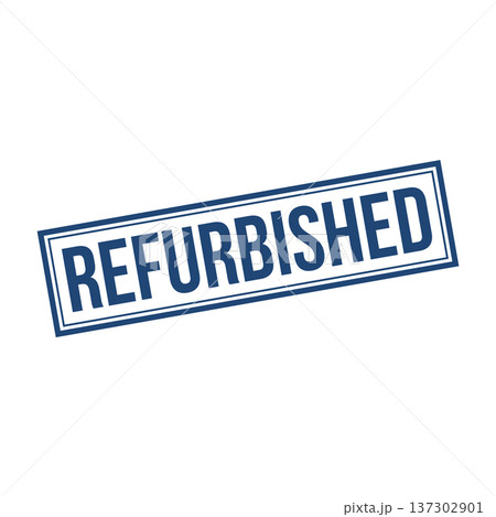 Refurbished Stamp, Refurbished Square Sign 137302901