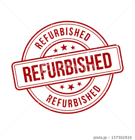 Refurbished Stamp, Refurbished Grunge Round Sign 137302910