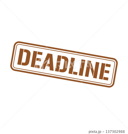 Deadline Stamp, Deadline Square Sign Deadline Stamp, Deadline Square Sign 137302988