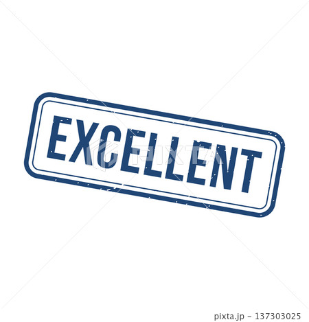Excellent Stamp, Excellent Grunge Square Sign 137303025