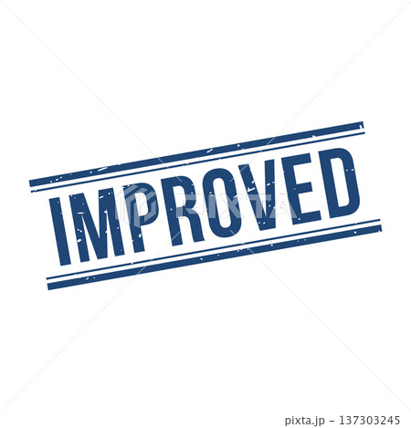 Improved Stamp, Improved Grunge Square Sign 137303245