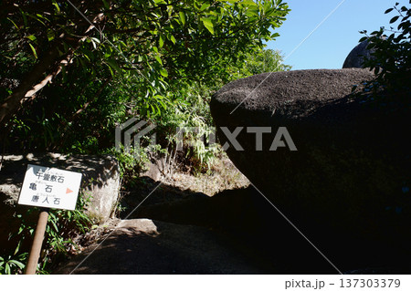高知県　唐人駄場遺跡・唐人石巨石群の通路 137303379