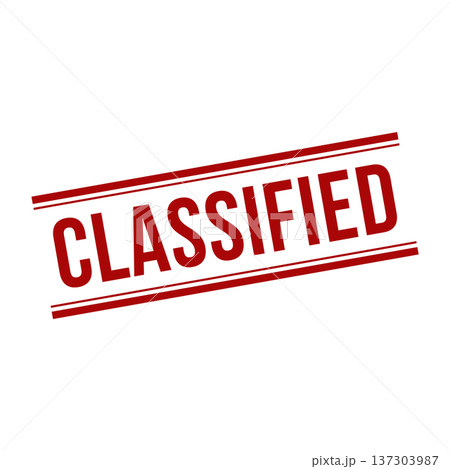Classified Stamp, Classified Grunge Square Sign Classified Stamp, Classified Grunge Square Sign 137303987
