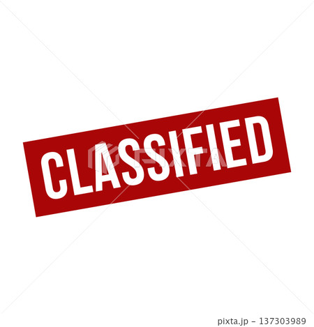 Classified Stamp, Classified Grunge Square Sign Classified Stamp, Classified Grunge Square Sign 137303989