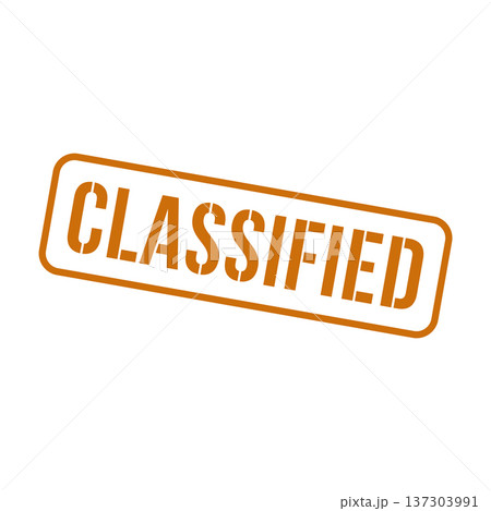 Classified Stamp, Classified Grunge Square Sign Classified Stamp, Classified Grunge Square Sign 137303991