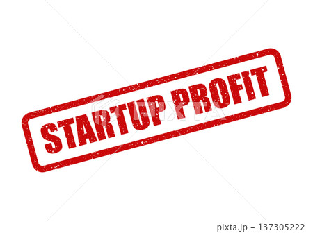 Distressed grunge rubber stamp vector illustration featuring the significant business phrase STARTUP PROFIT, symbolizing financial success and new venture gains Distressed grunge rubber stamp vector illustration featuring the significant business phrase STARTUP PROFIT, symbolizing financial success and new venture gains 137305222