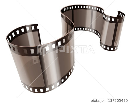 Retro film tape negative. Empty photo strip Retro film tape negative. Empty photo strip 137305450
