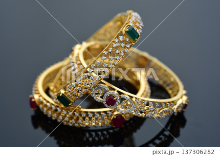 Indian Gold jewelry photo shoot Indian Gold jewelry photo shoot 137306282