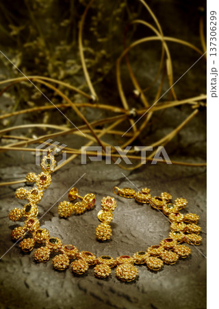 Indian Gold jewelry photo shoot Indian Gold jewelry photo shoot 137306299