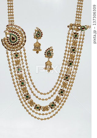 Indian Gold jewelry photo shoot Indian Gold jewelry photo shoot 137306309