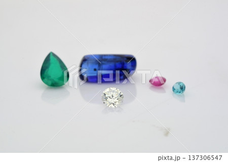 Gems Rubies Emeralds Luck stone India 137306547