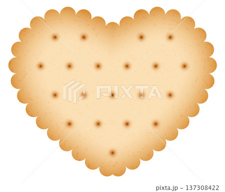 Heart shape cookie. Romantic holiday sweet biscuit Heart shape cookie. Romantic holiday sweet biscuit 137308422