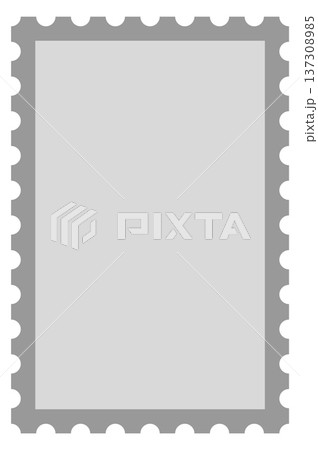 Mail postmark frame blank template. Decorative border 137308985