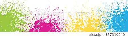 Abstract colorful paint splash background with vibrant gradient flow 137310940