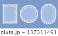 Lace Seamless Pattern Frame Set 137311491