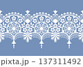 Lace Seamless Pattern Ribbon 137311492