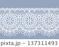 Lace Seamless Pattern Ribbon 137311493