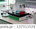 hot plate magnetic stirrer in chemical laboratory 137311524