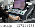 operator working with computerized equipment 137311583