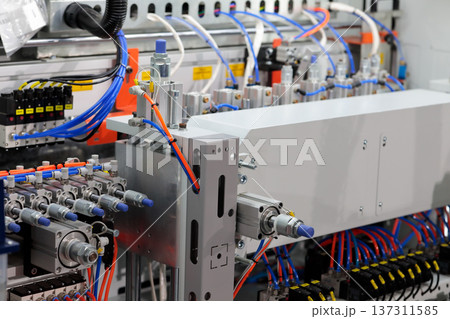 pneumatic system of industrial automated machine pneumatic system of industrial automated machine 137311585