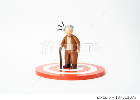 An elderly man realizes he is a target for scammers. Financial illiteracy and vulnerability to fraud highlighting senior protection awareness and crime prevention education. An elderly man realizes he is a target for scammers. Financial illiteracy and vulnerability to fraud highlighting senior protection awareness and crime prevention education. 137312075