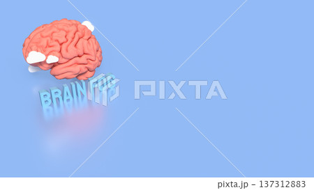 Brain Fog Concept with 3D Brain and Clouds.のイラスト素材 [137312883] - PIXTA