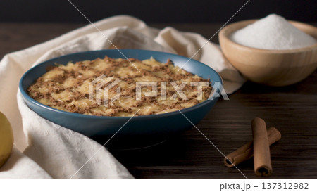 Aletria vermicelli pudding Aletria vermicelli pudding 137312982