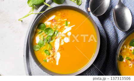 Healthy Pumpkin soup Healthy Pumpkin soup 137313506