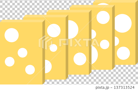 スイスチーズモデルのグラフィック素材イラスト スイスチーズモデルのグラフィック素材イラスト 137313524