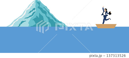 氷山の一角のイラスト 氷山の一角のイラスト 137313526
