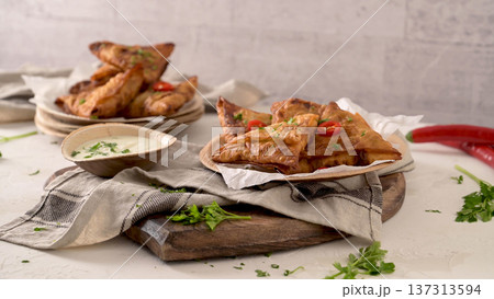 Indian samosas Indian samosas 137313594