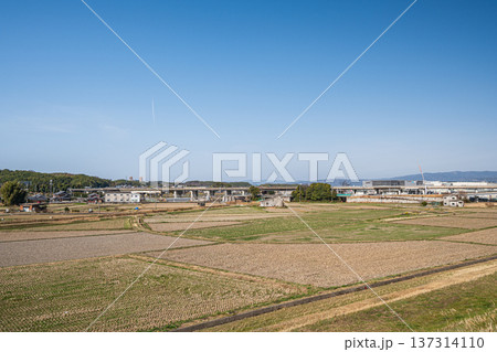 春の田園風景 京都府京田辺市 春の田園風景 京都府京田辺市 137314110