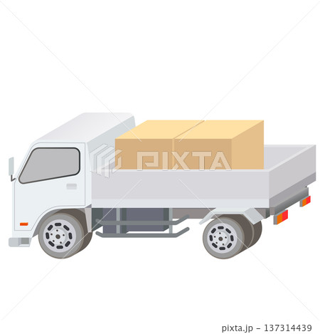 トラック　平ボディ（荷物付） 137314439