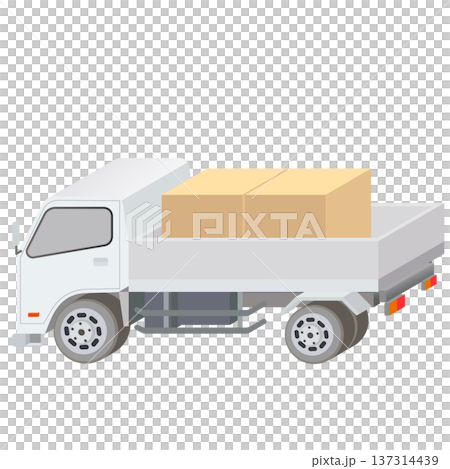 トラック　平ボディ（荷物付） 137314439