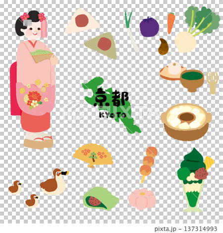 京都の観光イラスト 137314993