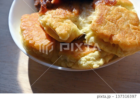 あんこの乗ったパンケーキ あんこの乗ったパンケーキ 137316397