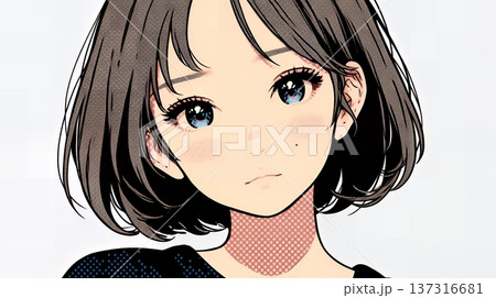 お茶目な（生意気な表情をした遊び心のある）若い女性