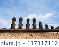 アフ・ナウナウ、アナケナ・ビーチの7体のモアイ像、イースター島　2025年11月 137317112