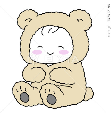 着ぐるみを着た赤ちゃん 137317193