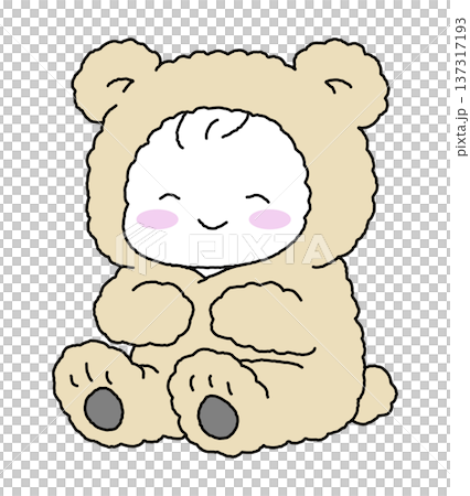 着ぐるみを着た赤ちゃん 137317193