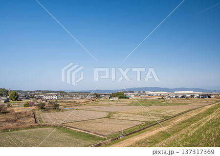 春の田園風景　京都府京田辺市 137317369