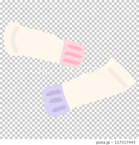 11月の園だよりに使いやすい シンプル手書き素材シリーズ｜絵の具チューブ(芸術の秋) 137317445