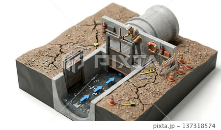 浸水対策設備の点検 浸水対策設備の点検 137318574