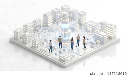 都市全体のデータを統合・最適化する中央AIプラットフォーム 137318616