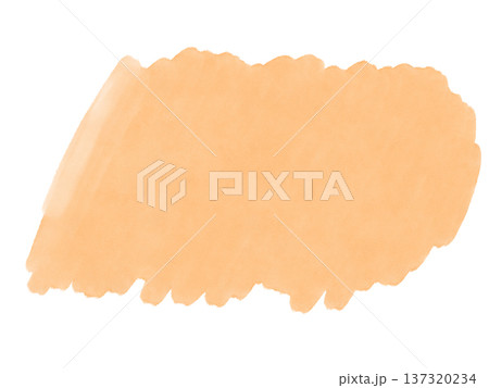 オレンジの水彩テクスチャ 137320234